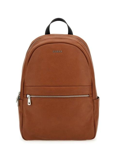 guess brown riviera medium backpack