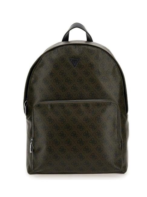 guess military green vezzola printed medium backpack