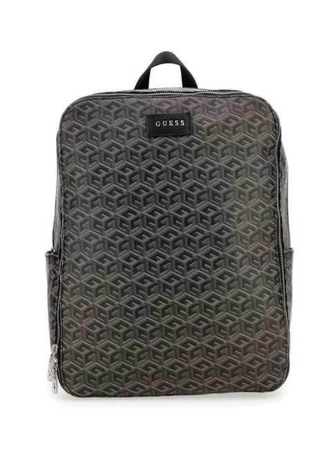 guess grey ederlo printed medium backpack