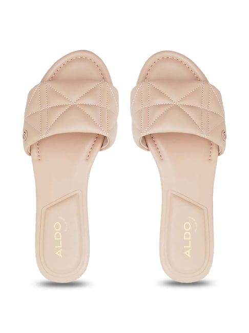 aldo women's sundown peach slides