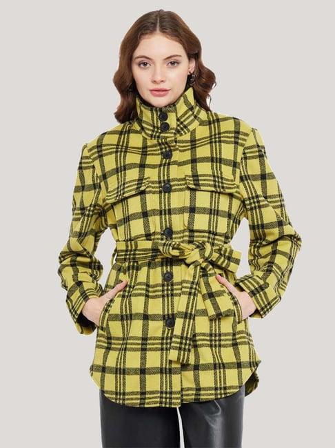 madame yellow chequered jacket