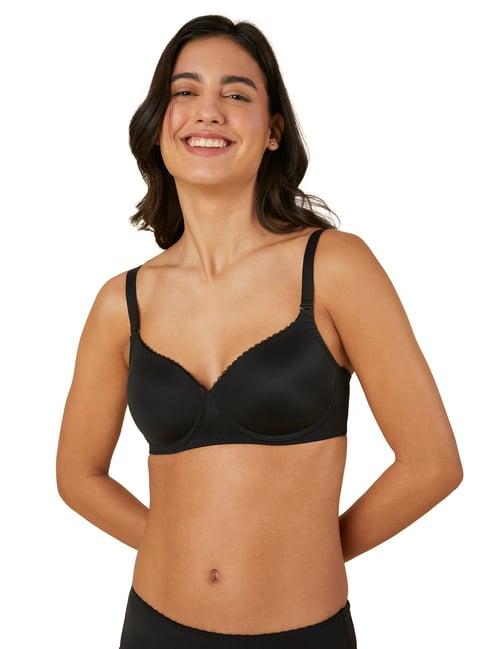 triumph black non-wired full coverage t-shirt bra