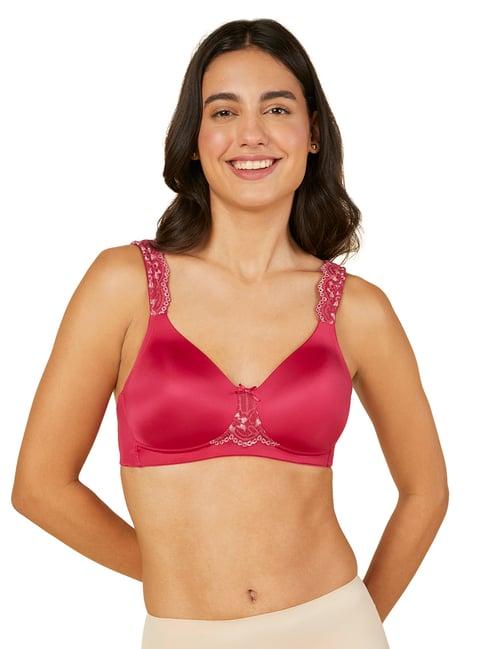 triumph pink non-wired full coverage t-shirt bra