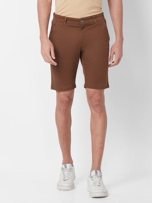 giordano brown slim fit shorts