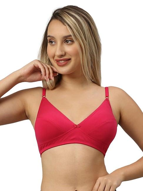 smarty pants pink cotton medium coverage t-shirt bra