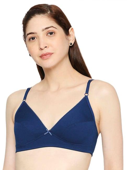 smarty pants navy cotton medium coverage t-shirt bra