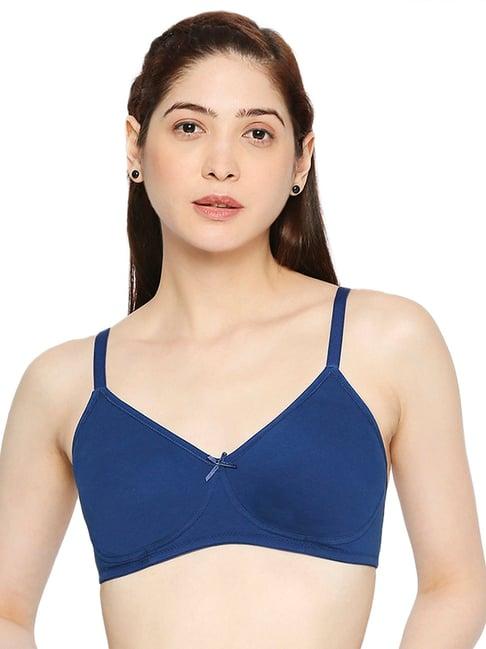 smarty pants navy cotton medium coverage t-shirt bra