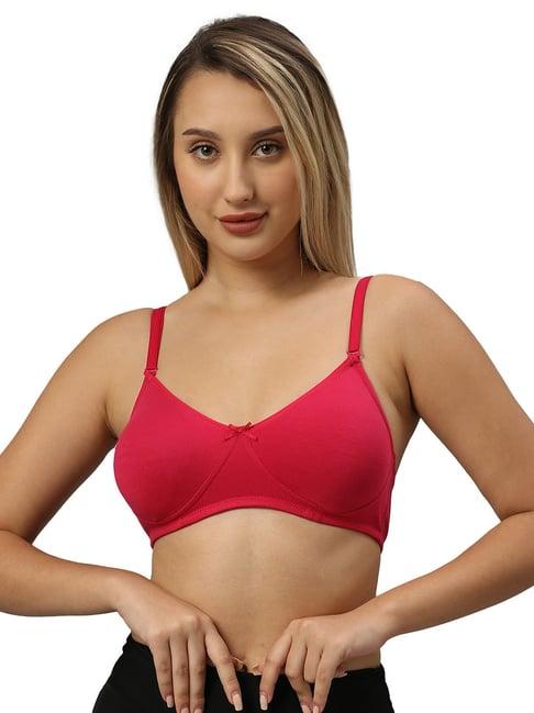 smarty pants pink cotton medium coverage t-shirt bra