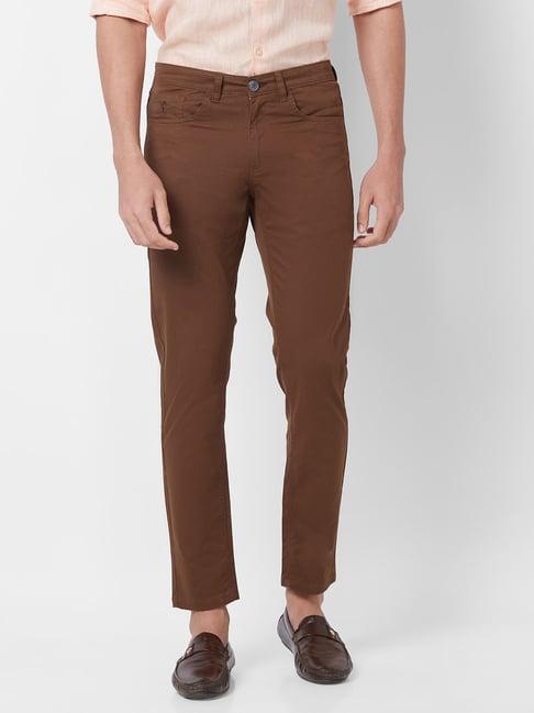 giordano brown slim fit chinos