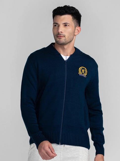 giordano blue regular fit sweater