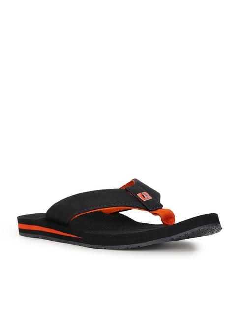 hush puppies by bata men's black flip flops