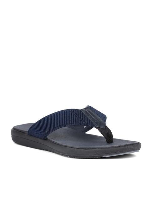 hush puppies by bata men's navy flip flops