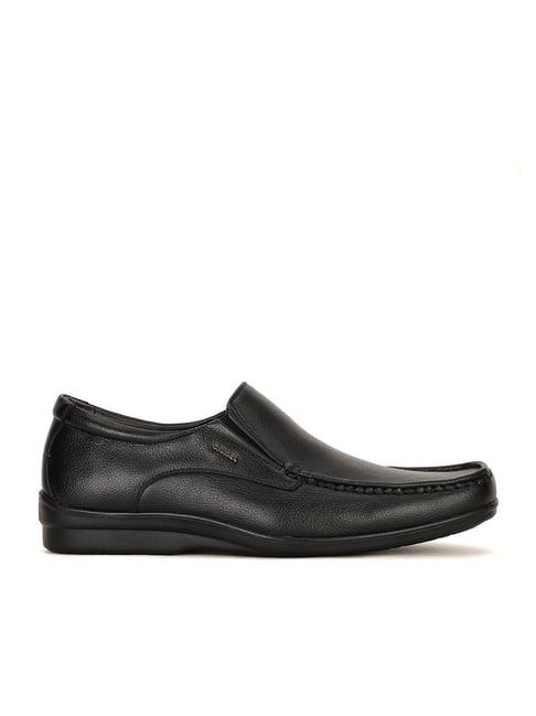 bata men's black formal slip-ons