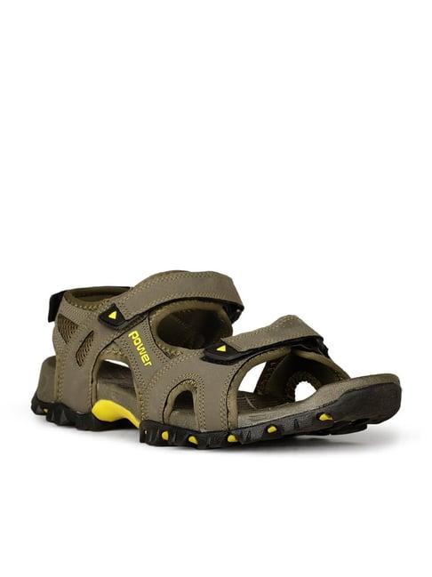 power by bata men's olive floater sandals