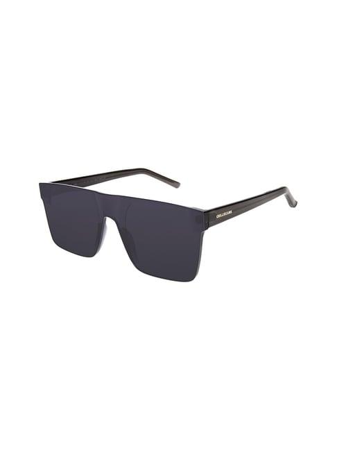 chilli beans black square uv protection unisex sunglasses