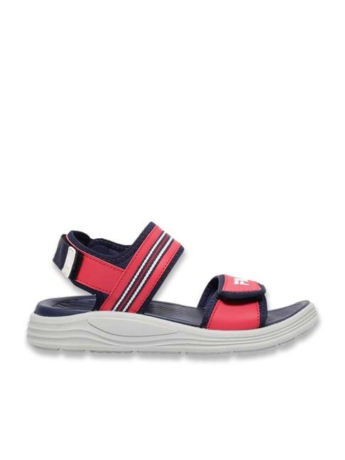 fila men's red floater sandals