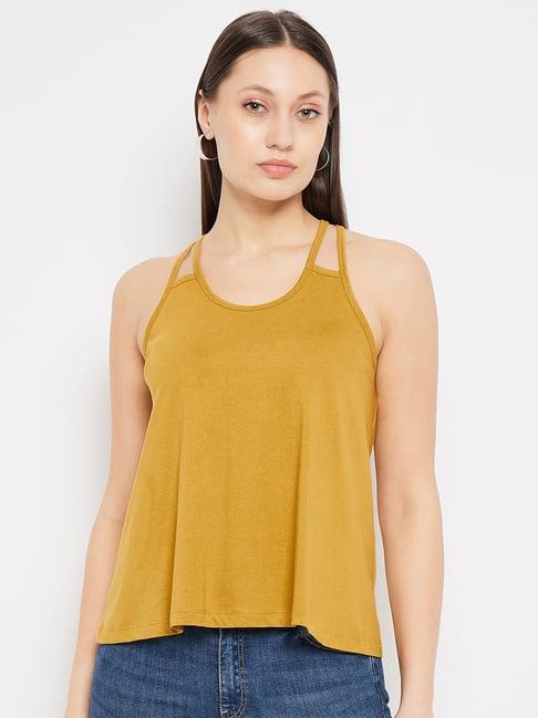 hypernation yellow relaxed fit top