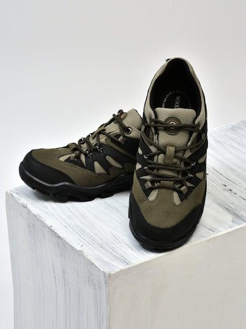 woodland men's olive casual sneakers