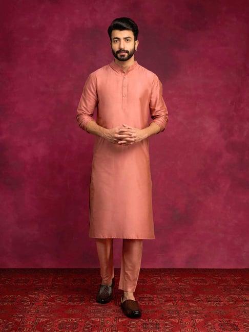 abhishti brown straight fit kurta