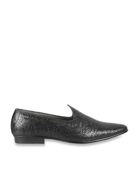 metro men's black ethnic juttis