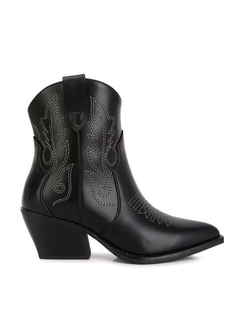 london rag women's black cowboy boots