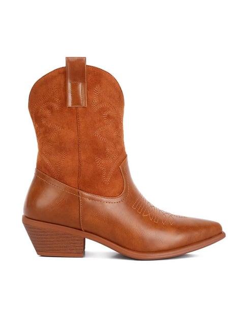 london rag women's tan cowboy boots