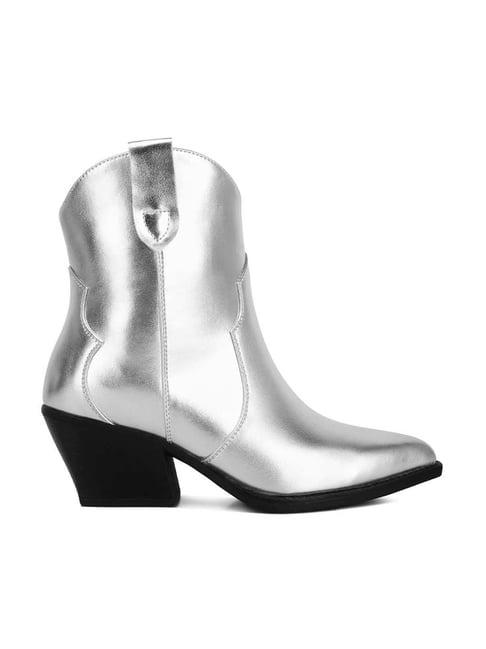 london rag women's silver cowboy boots