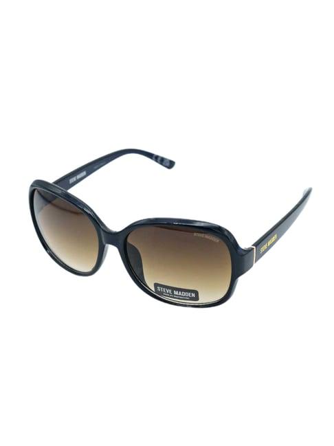 steve madden navy oversize irregular sunglasses for women