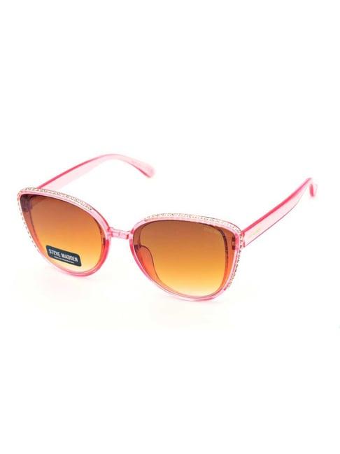 steve madden pink oversize irregular sunglasses for women