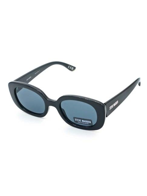 steve madden black oversize irregular sunglasses for women