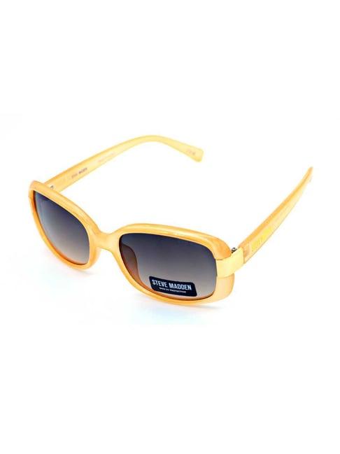 steve madden peach oversize irregular sunglasses for women