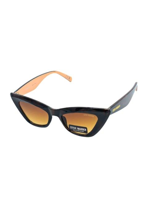 steve madden peach oversize irregular sunglasses for women