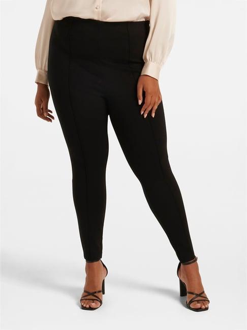 forever new black curves high rise pants