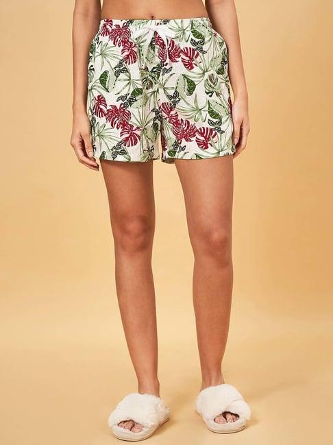 dreamz by pantaloons white printed shorts