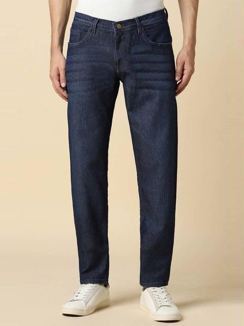 allen solly navy skinny fit jeans