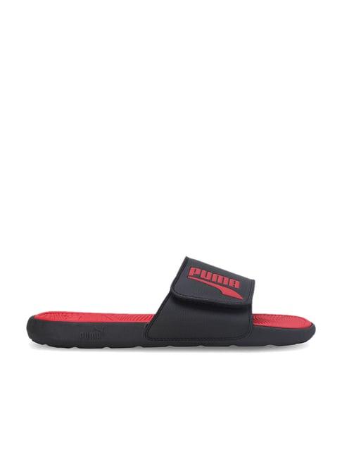 puma men's cool cat 2.0 v fs bx black slides