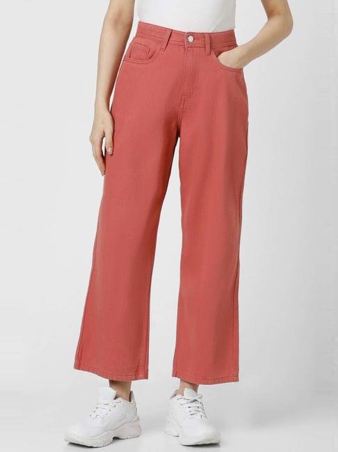 van heusen pink cotton mid rise jeans