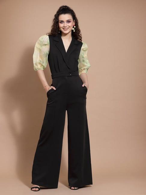 kassually black maxi jumpsuit