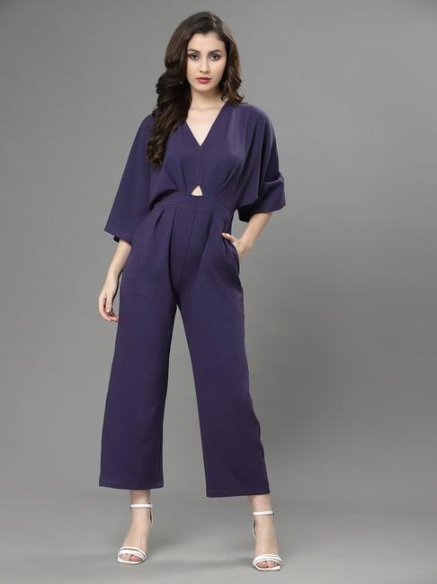 kassually navy midi jumpsuit