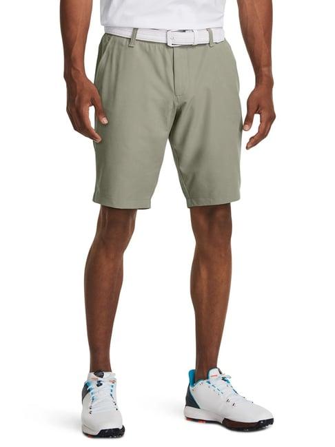 under armour green straight fit sports shorts