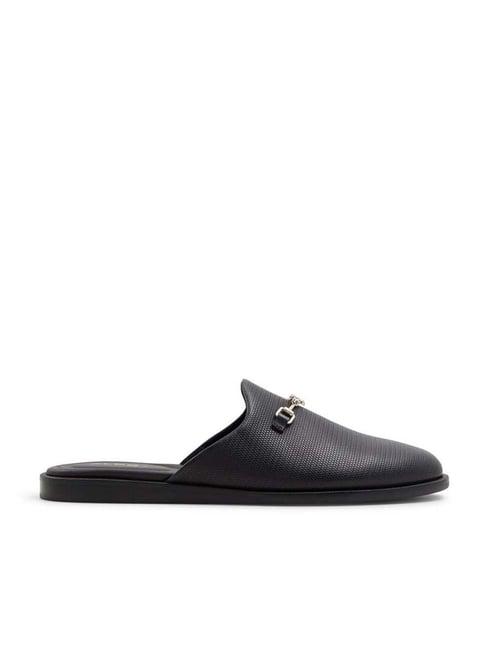 aldo men's hemi black mule shoes