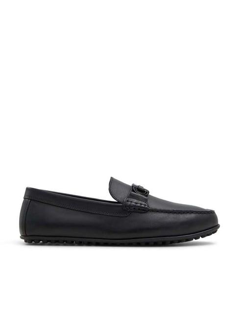 aldo men's scuderiia black loafers