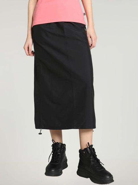 puma black a-line skirt