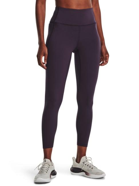 under armour purple mid rise sports tights