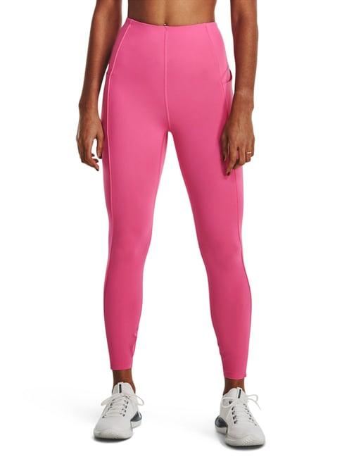 under armour pink high rise sports tights