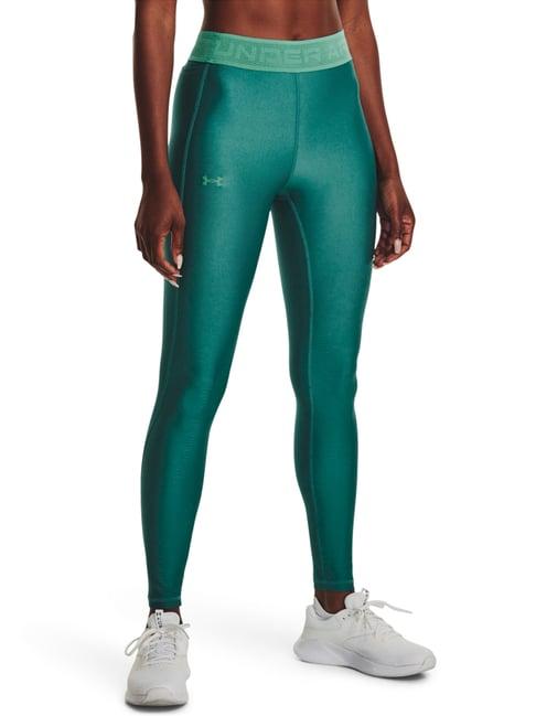 under armour green mid rise sports tights