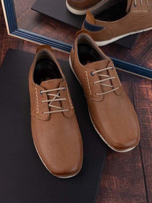 styli men's tan derby shoes