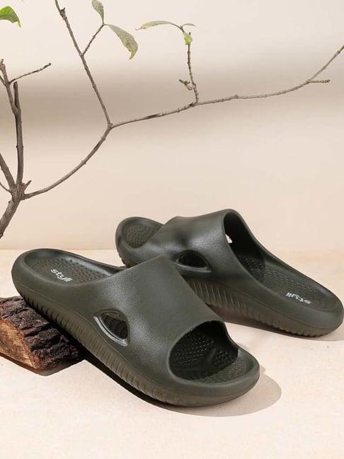 styli men's olive slides