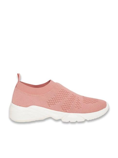 styli women's pink walking shoes