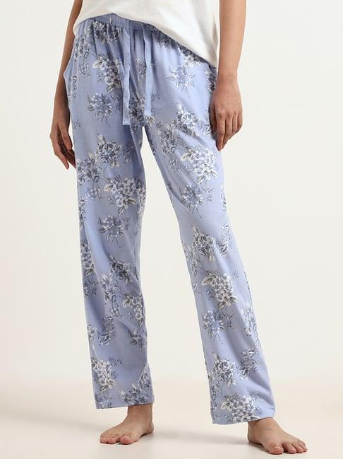 wunderlove by westside blue floral pyjamas